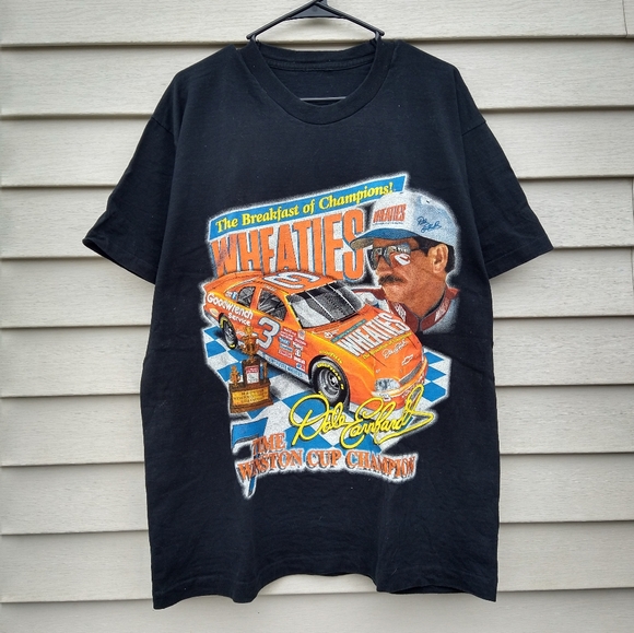 Vintage 90s Dale Earnhardt Wheaties Racing Team Winston Cup Champion T-shirt - Picture 8 of 8